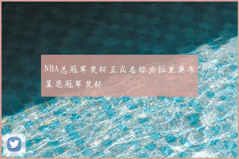NBA总冠军奖杯正式名称为拉里奥布莱恩冠军奖杯